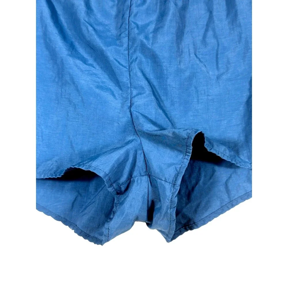 Vintage 90s Nike Challenger Running Shorts  Made in USA Blue Split Rare Retro